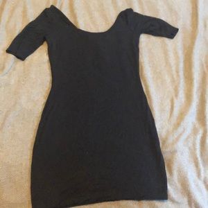 Little black dress with keyhole back